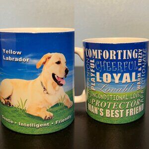 YELLOW LABRADOR Retriever Dog Breed Ceramic Mug ~ Lab Lover ~ Dog Mom Dad